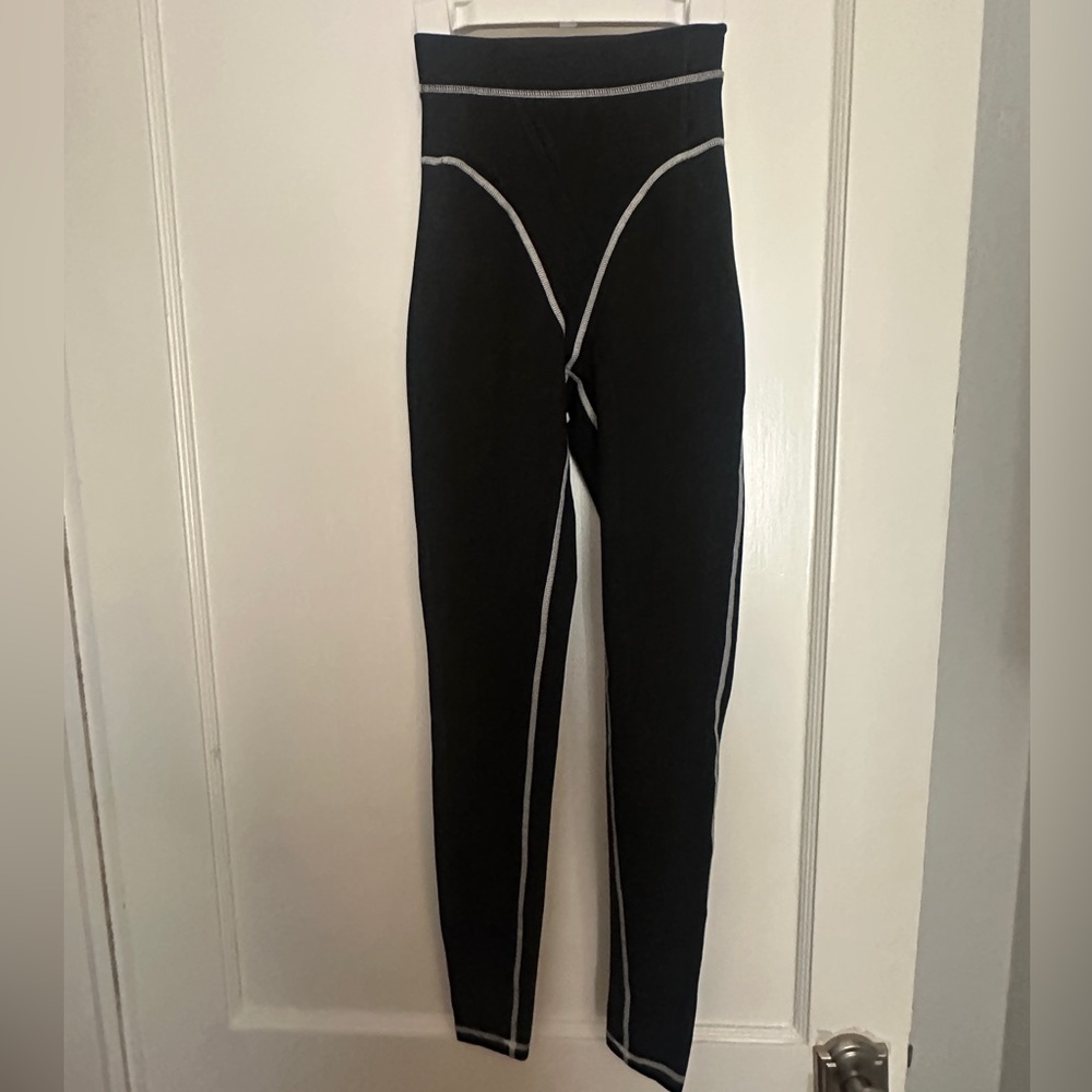 XXS Fashion Brand Company Black Thong Yoga Leggings